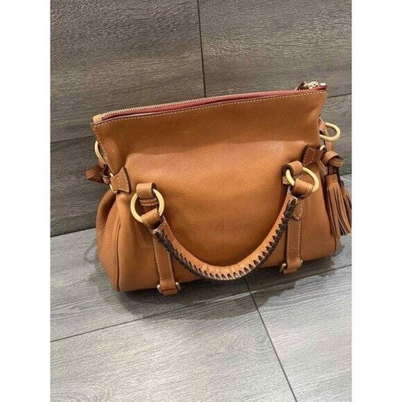 Dooney & Bourke Florentine Leather Small Satchel Natural B000551 - Picture 7 of 12